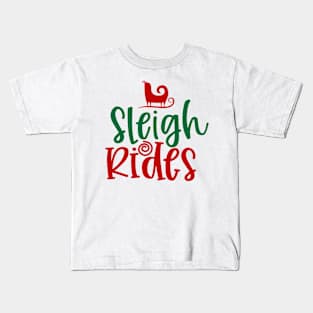 CHRISTMAS TEE REINDEER SLEIGH RIDES SHIRT Kids T-Shirt